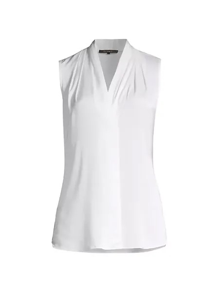 Блузка Mila без рукавов из смесового шелка Kobi Halperin, белый