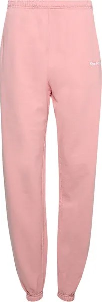 Спортивные брюки Sporty & Rich Serif Embroidered Sweatpant 'Rose', розовый