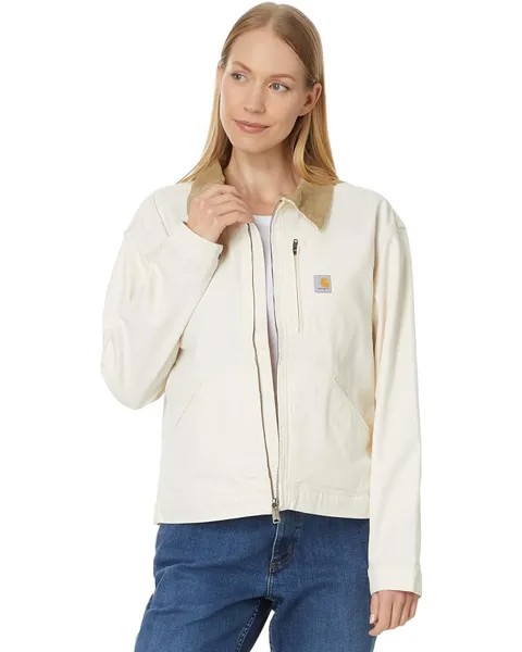 Куртка Carhartt Rugged Flex Loose Fit Canvas Detroit, цвет Natural
