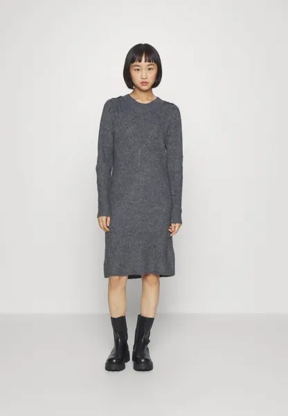 Платье Point ONLY Petite ONLCYRUS BUTTON DRESS, цвет medium grey melange