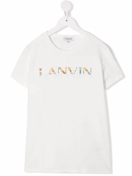 LANVIN Enfant футболка с короткими рукавами и логотипом