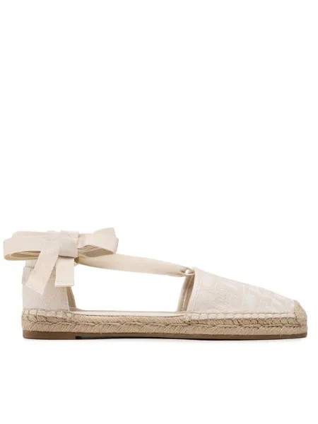 Эспадрильи Closed Toe Espadrille Monogram W Tommy Hilfiger, экрю