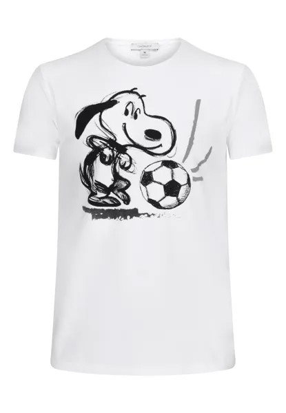 Футболка ONOMATO! kurzarm Peanuts Snoopy Fussball, белый