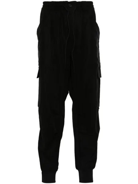Y-3 твиловые брюки карго, черный