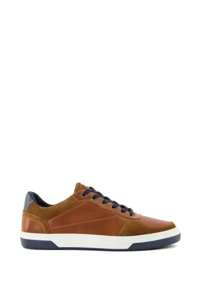 Кроссовки 'Thorin' Leather Trainers Dune London, коричневый