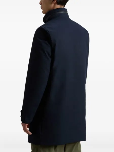 Woolrich твиловый плащ Poly, синий