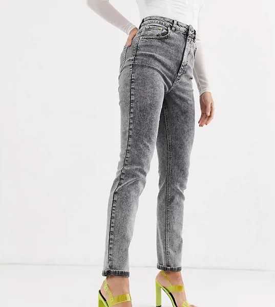 Черные узкие джинсы в винтажном стиле с завышенной талией ASOS DESIGN Tall Farleigh-Черный цвет