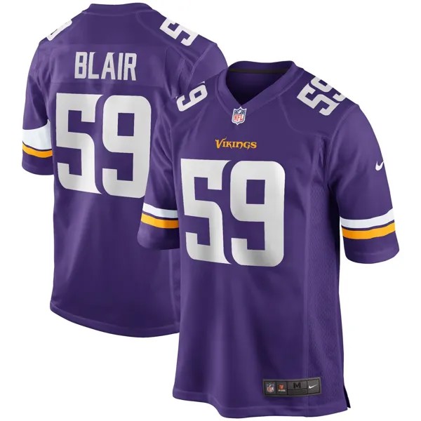 Мужская фиолетовая майка игрока пенсионера Matt Blair Minnesota Vikings Game Nike