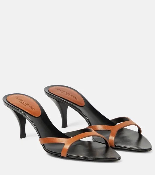 Кожаные мюли Carla Saint Laurent, коричневый