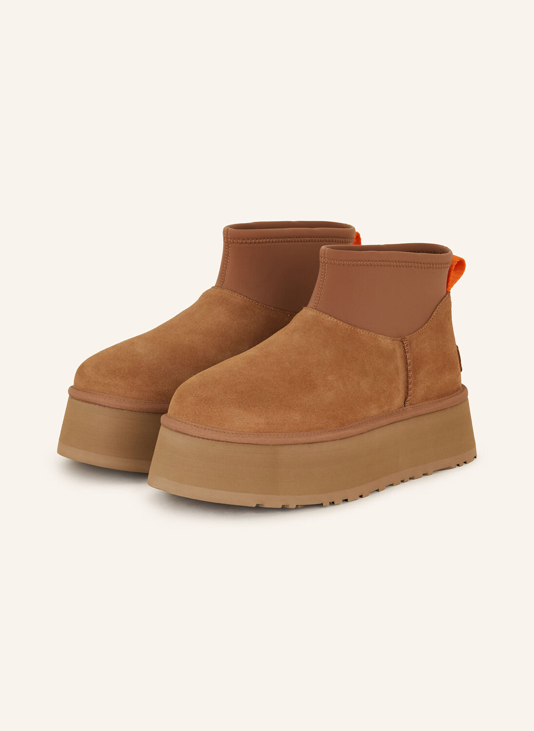 Классические мини-ботинки на платформе Dipper Ugg, коричневый