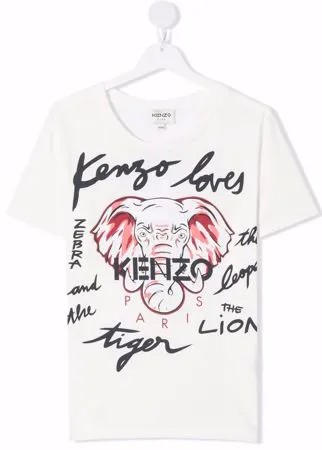Kenzo Kids футболка с логотипом