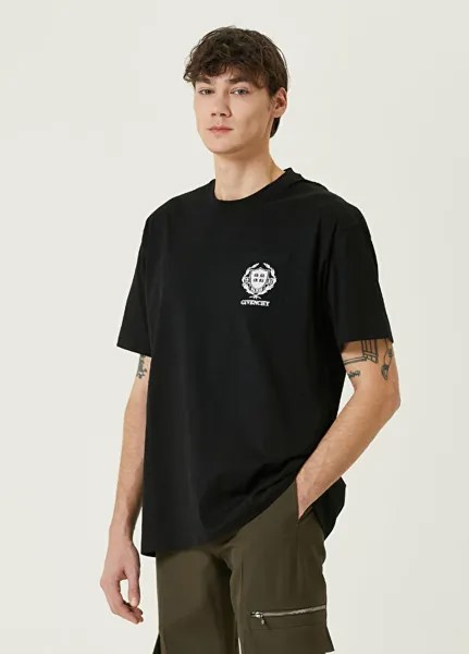 Футболка с вышитым логотипом Givenchy, черный