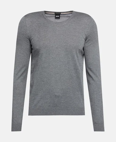 Вязаный джемпер Boss Black, цвет Medium Grey