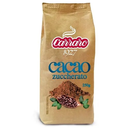 Carraro Sugar Cocoa Zuccherato Какао-напиток растворимый, 250 г