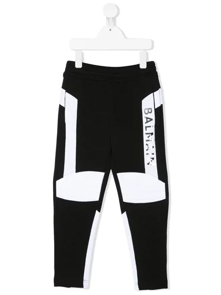 Balmain Kids двухцветные спортивные брюки