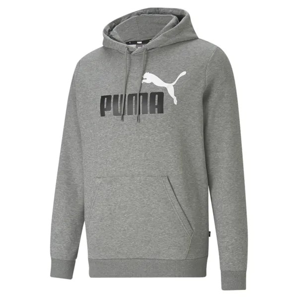 Худи мужское PUMA Ess+ 2 Col Big Logo Fl серое L