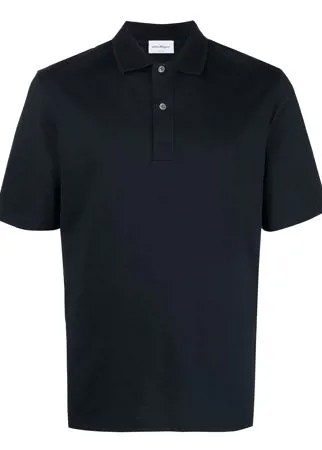 Salvatore Ferragamo рубашка поло с вышитым логотипом