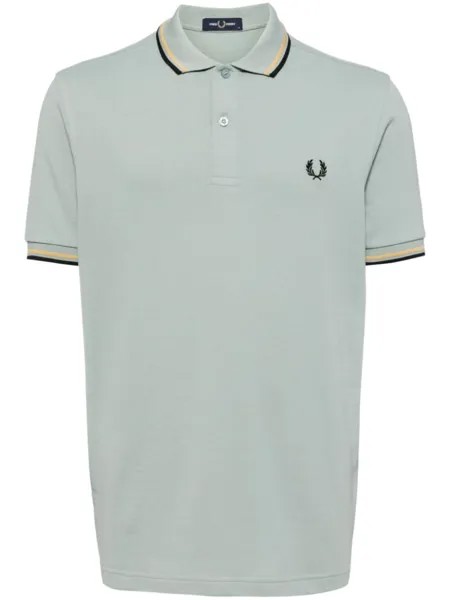 Fred Perry рубашка поло с вышитым логотипом, зеленый