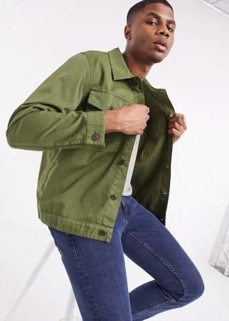 Зеленая рубашка с карманами Nudie Jeans Co Colin-Зеленый цвет