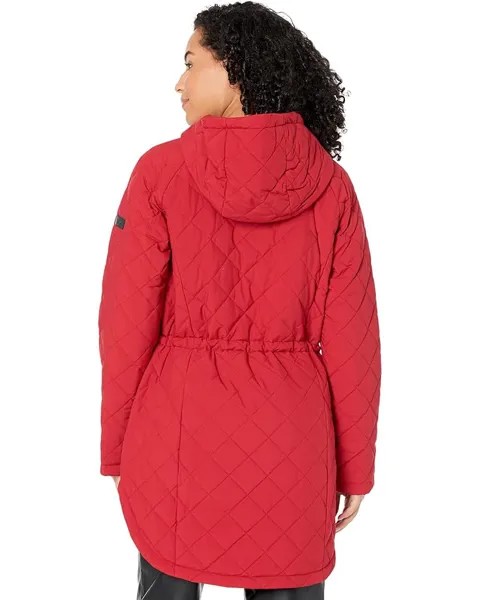 Куртка DKNY Diamond Quilt Jacket, цвет Rio Red