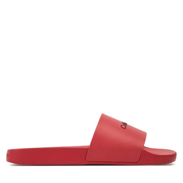 Шлепанцы Calvin Klein Pool Slide Rubber HM0HM00455 Baked Apple XAE, красный