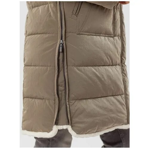 NortFolk куртка женская зимняя удлиненная с капюшоном / 667280Y21N пальто женское зимнее серо-коричневый размер 54