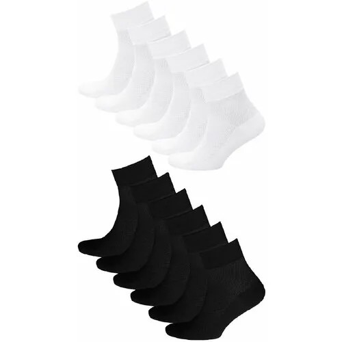 Носки STATUS, 12 пар, размер 31, белый, черный