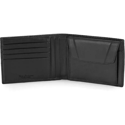 Портмоне Tonino Lamborghini Driving Black, 13х10 см, кожа.