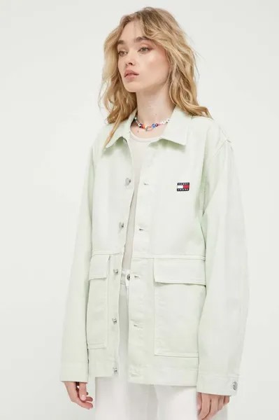 Джинсовая куртка Tommy Jeans, зеленый