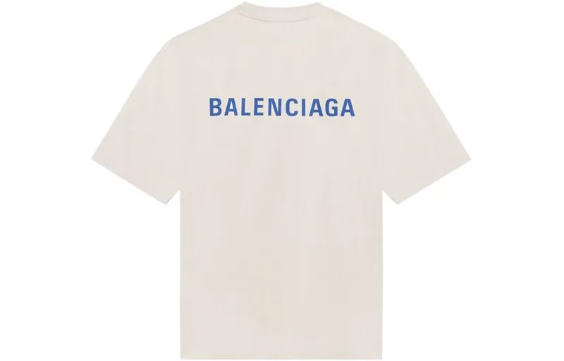 Balenciaga Мужская футболка, молочный