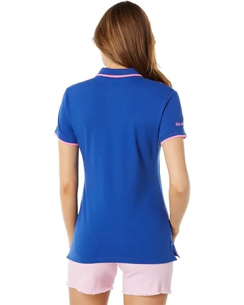 Поло U.S. POLO ASSN. Classic Stretch Pique Polo Shirt, цвет Blue Raft