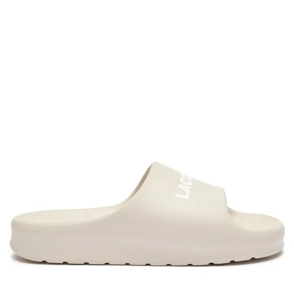 Шлепанцы Lacoste Branded Serve Slide 2.0 747CMA0015 Off Wht/Off Wht 18C, экрю