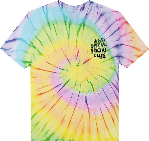 Футболка Anti Social Social Club Mind Melt Tee 'Tie Dye', разноцветный