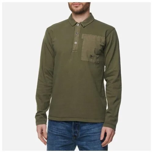Мужской лонгслив Left Hand Sportswear Polo оливковый, Размер XL