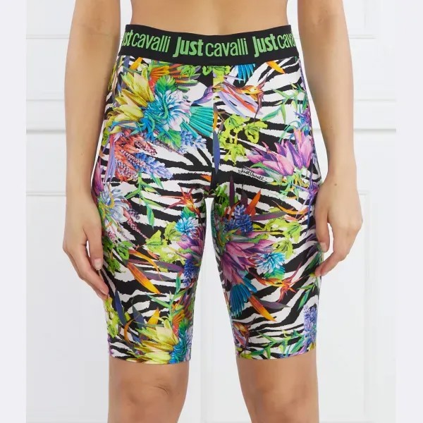 Велосипедные шорты скинни Just Cavalli, мультиколор