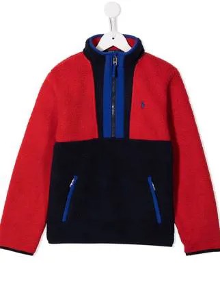 Ralph Lauren Kids толстовка в стиле колор-блок с вышитым логотипом