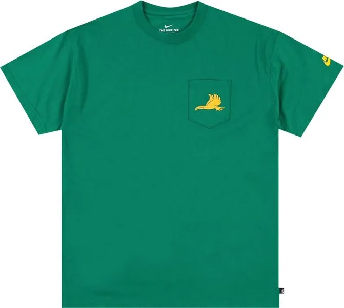 Футболка Nike SB x Parra Brazil Federation Kit T-Shirt 'Clover/Amaraillo', зеленый
