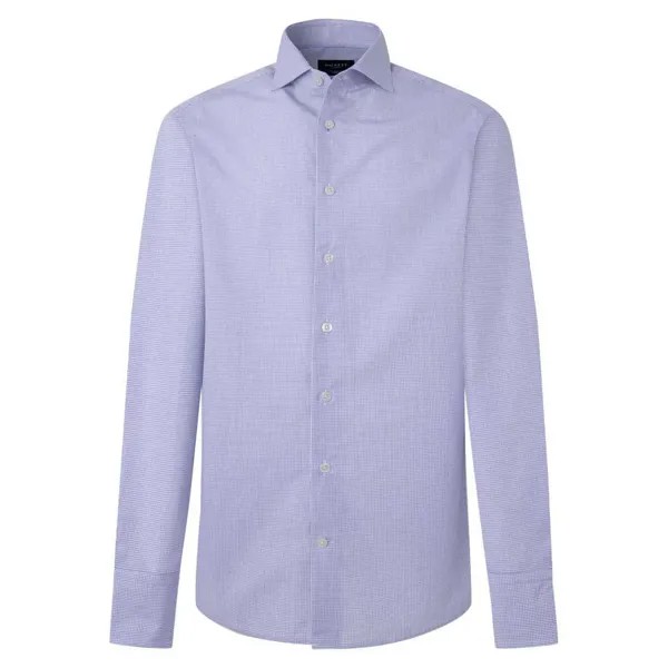 Рубашка с длинным рукавом Hackett Grid Check, синий