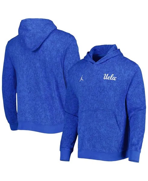 Мужская фирменная синяя худи с логотипом ucla bruins travel pullover hoodie Jordan, синий