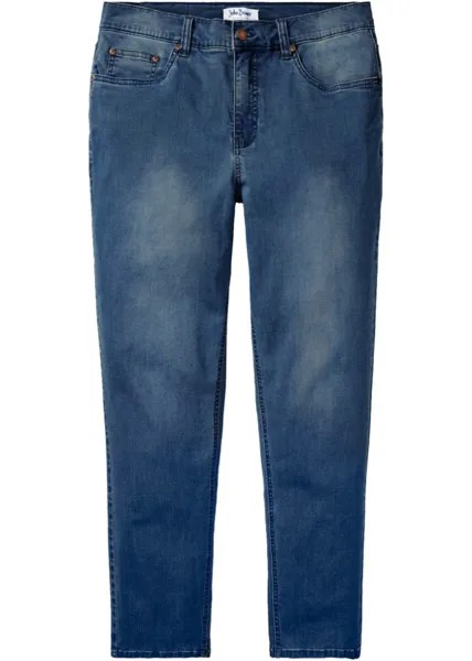 Джинсы power stretch классического кроя с т-400 м зауженный комфортный крой John Baner Jeanswear, синий