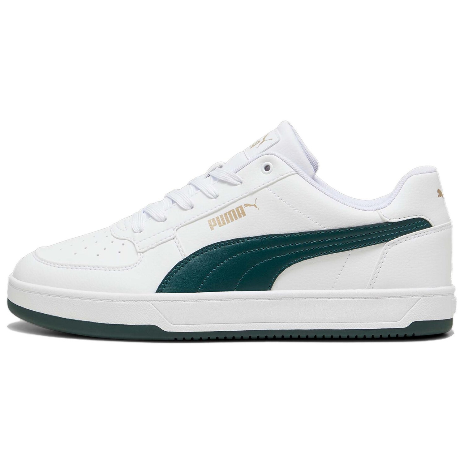 Кроссовки Puma Caven Skateboarding Shoes Unisex Low-top Puma White/Deep Green, зеленый