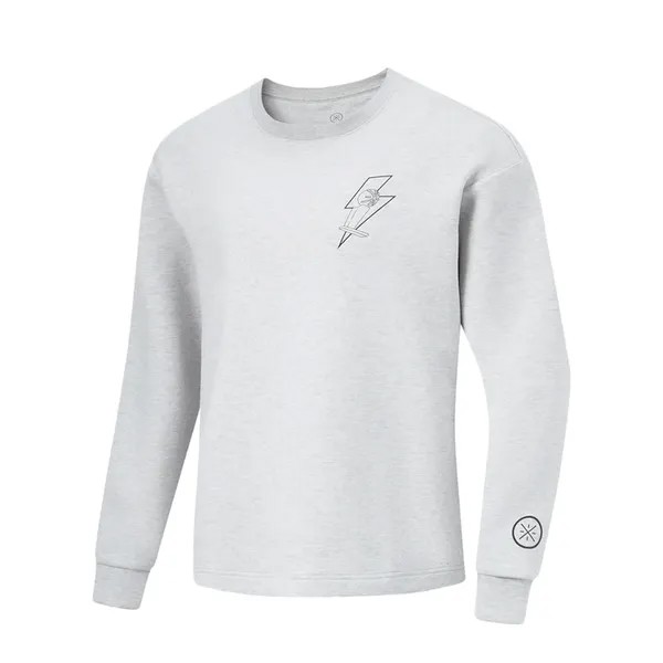 Футболка Li-Ning Way of Wade Love & Passion Sweatshirt 'Grey', серый