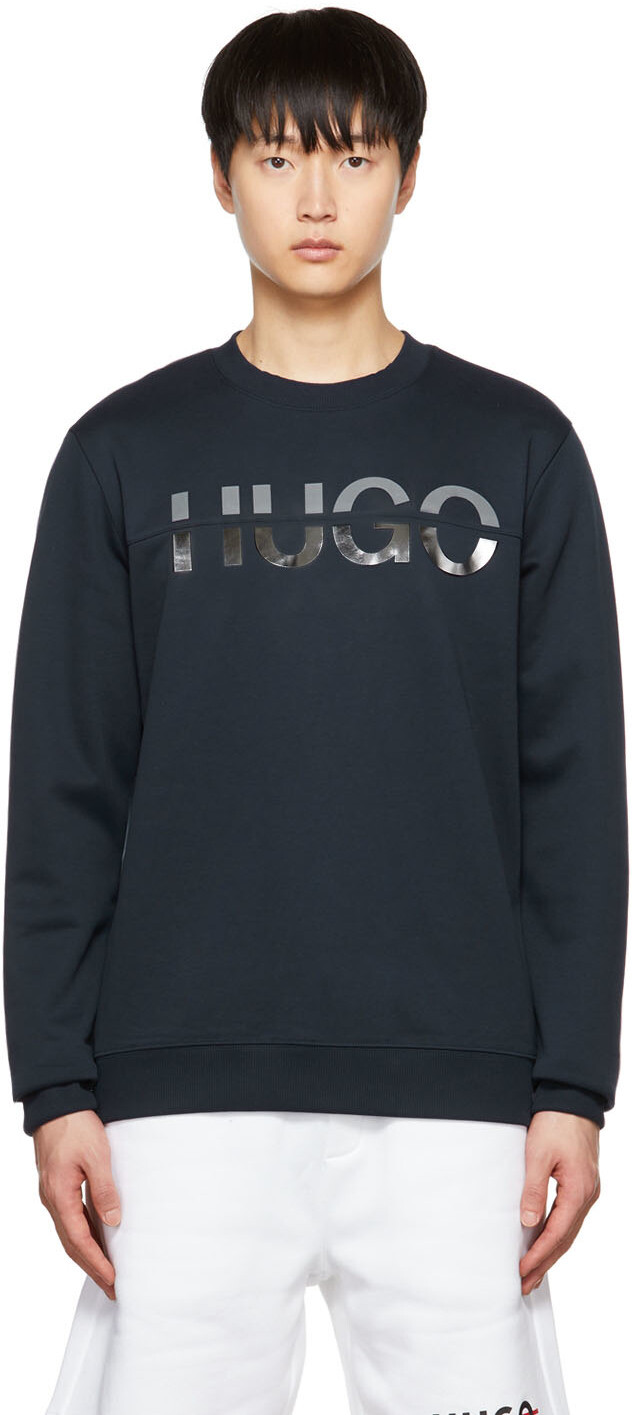 Темно-синий свитер Дерглас Hugo