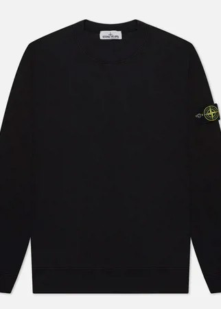 Мужская толстовка Stone Island Crew Neck Cotton Fleece, цвет чёрный, размер L