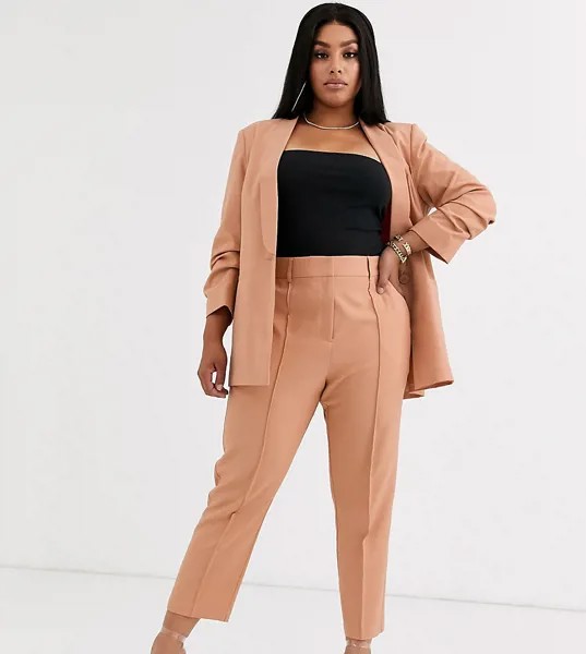 Укороченные брюки ASOS DESIGN curve mix & match-Розовый цвет