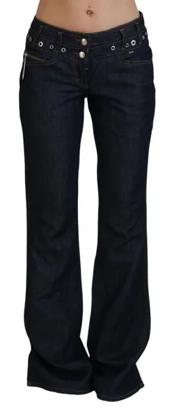 Джинсы JUST CAVALLI Синие хлопковые расклешенные женские джинсовые бирки с заниженной талией s. W30 260 долларов США