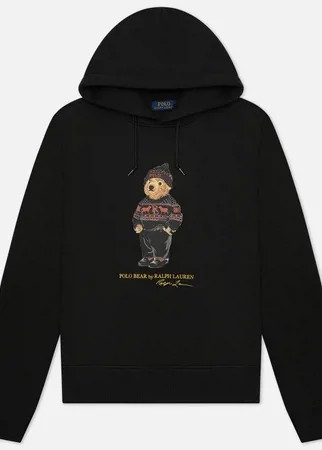 Мужская толстовка Polo Ralph Lauren Lunar New Year Polo Bear Fleece Hoodie, цвет чёрный, размер L