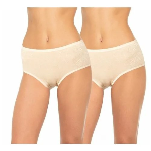 Трусы Dentelle, 2шт XL бежевый