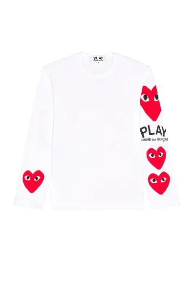 Футболка Comme des Garçons Logo, белый
