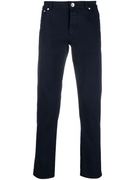 Brunello Cucinelli джинсы кроя слим, синий